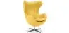 Armchair with Armrests - Upholstered in Faux Leather - Egg Design - Brave image 9