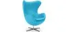 Armchair with Armrests - Upholstered in Faux Leather - Egg Design - Brave image 9
