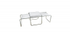Buy Set of 2 Stackable Coffee Tables - Wood and Steel - Lacky White 13310 - prices