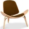 Designer armchair - Scandinavian armchair - Fabric upholstery - Lucy image 9