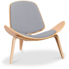 Buy Designer armchair - Scandinavian armchair - Fabric upholstery - Lucy Light grey 99916773 - in the EU