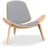 Designer armchair - Scandinavian armchair - Fabric upholstery - Lucy image 9