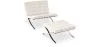 Design armchair with footrest - Leather upholstered - Town image 9