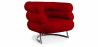 Buy Designer armchair - Faux leather upholstery - Bivendun Red 16500 in the Europe