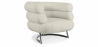 Buy Designer armchair - Faux leather upholstery - Bivendun Ivory 16500 at Privatefloor