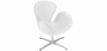 Buy Armchair with Armrests - Upholstered in Faux Leather - Svin White 13663 at Privatefloor