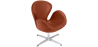 Buy Armchair with Armrests - Upholstered in Faux Leather - Svin Brown 13663 Home delivery