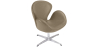 Buy Armchair with Armrests - Upholstered in Faux Leather - Svin Taupe 13663 with a guarantee
