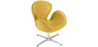 Buy Armchair with Armrests - Upholstered in Faux Leather - Svin Pastel yellow 13663 at Privatefloor