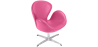 Buy Armchair with Armrests - Upholstered in Faux Leather - Svin Pink 13663 at Privatefloor