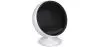 Design Ball Armchair - Upholstered in Fabric - Batton image 9