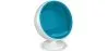 Design Ball Armchair - Upholstered in Fabric - Batton image 9