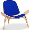 Designer armchair - Scandinavian armchair - Fabric upholstery - Lucy image 9