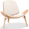 Buy Designer armchair - Scandinavian armchair - Fabric upholstery - Lucy Ivory 99916773 - in the EU