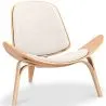 Designer armchair - Scandinavian armchair - Fabric upholstery - Lucy image 9