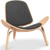 Buy Designer armchair - Scandinavian armchair - Fabric upholstery - Lucy Dark grey 99916773 Home delivery