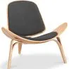 Designer armchair - Scandinavian armchair - Fabric upholstery - Lucy image 9