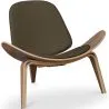 Buy Scandinavian design Boho Bali CW07 Lounge Chair - Faux Leather Brown 16774