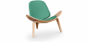 Buy Scandinavian design Boho Bali CW07 Lounge Chair - Faux Leather Turquoise 16774 - prices