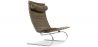 Buy Leather Armchair - Design Lounger - Bloy Taupe 16830 in the Europe