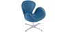 Buy Armchair with Armrests - Upholstered in Faux Leather - Svin Dark blue 13663 in the Europe