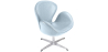 Buy Armchair with Armrests - Upholstered in Faux Leather - Svin Pastel blue 13663 with a guarantee