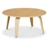Buy Round Wooden coffee table - Ply Natural wood 13294