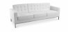 Buy Design Sofa - (3 seats) - Premium Leather White 13247 - prices