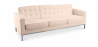 Buy Design Sofa - (3 seats) - Premium Leather Ivory 13247 at Privatefloor