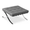 Buy Town Ottoman - Faux Leather Grey 58376
