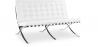 Buy Leather Upholstered Sofa - 2 Seater - Town  White 13263 - prices
