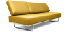 Buy Sofa Bed Kart5  (Convertible) - Faux Leather Pastel yellow 14621 Home delivery
