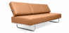 Buy Sofa Bed Kart5 (Convertible)  - Premium Leather Light brown 14622 at Privatefloor
