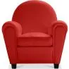  Armchair with Armrests - Upholstered in Faux Leather - Club image 9
