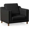 Armchair with Armrests - Upholstered in Leather - Mattathais image 9