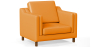 Buy Armchair with Armrests - Upholstered in Leather - Mattathais Orange 15447 - in the EU