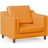 Armchair with Armrests - Upholstered in Leather - Mattathais image 9
