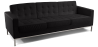 Buy Design Sofa (3 seats) - Faux Leather Black 13246 - prices
