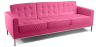 Buy Design Sofa (3 seats) - Faux Leather Pink 13246 with a guarantee