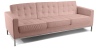 Buy Design Sofa (3 seats) - Faux Leather Pastel pink 13246 - in the EU