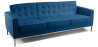 Buy Design Sofa (3 seats) - Faux Leather Dark blue 13246 home delivery
