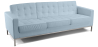 Buy Design Sofa (3 seats) - Faux Leather Pastel blue 13246 with a guarantee