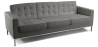 Buy Design Sofa (3 seats) - Faux Leather Grey 13246 at Privatefloor
