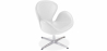 Buy Swivel Armchair Leather - Office Armchair - Svin White 13664 - prices