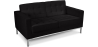 Buy Polyurethane Leather Upholstered Sofa - 2 Seater - Konel Black 13242 - prices