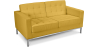 Buy Polyurethane Leather Upholstered Sofa - 2 Seater - Konel Pastel yellow 13242 with a guarantee