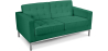 Buy Polyurethane Leather Upholstered Sofa - 2 Seater - Konel Turquoise 13242 - prices