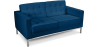 Buy Polyurethane Leather Upholstered Sofa - 2 Seater - Konel Dark blue 13242 in the Europe