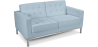Buy Polyurethane Leather Upholstered Sofa - 2 Seater - Konel Pastel blue 13242 - prices