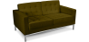 Buy Polyurethane Leather Upholstered Sofa - 2 Seater - Konel Olive 13242 in the Europe